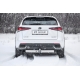 Фаркоп с нержавеющей накладкой для Lexus NX 2014-2021 съемное крепление шара под американский квадрат
