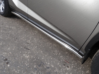 Пороги труба 60 мм ТСС для Lexus NX-200t 2014-2017
