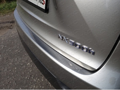 Накладка на задний бампер лист для Lexus NX-300h № LEXNX300H14-18
