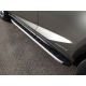 Пороги алюминиевые ТСС с накладкой для Lexus NX-300h 2014-2017