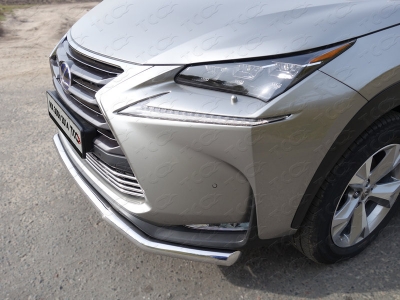 Защита переднего бампера кенгурин 60 мм ТСС для Lexus NX-300h 2014-2017