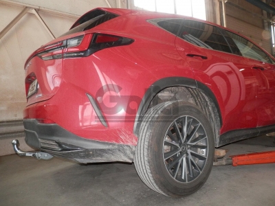 Фаркоп оцинкованный для Lexus NX350H 2022-н.в., Lexus NX450H 2022-н.в. условно-съемное крепление шара