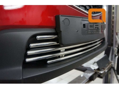 Накладка решётки переднего бампера 16 мм Турция для Mazda CX-5 2011-2021