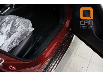 Пороги с площадкой нержавеющий лист 60 мм для Mazda CX-5 2011-2021