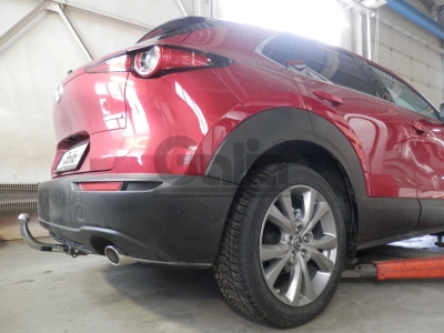 Фаркоп оцинкованный для Mazda CX-30 2019-н.в. условно-съемное крепление шара