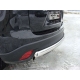 Защита заднего бампера овальная 75х42 мм ТСС для Mazda CX-5 2011-2015