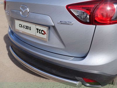 Накладка на задний бампер зеркальный лист 1 мм для Mazda CX-5 № MAZCX512-21