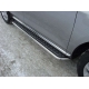 Пороги с площадкой алюминиевый лист 42 мм ТСС для Mazda CX-7 2010-2013