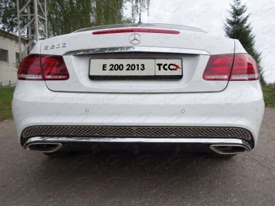 Накладка решётки на задний бампер лист для купе ТСС для Mercedes-Benz E-Class W213 2013-2021