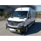 Защита переднего бампера одинарная с подгибами d-60 Технотек для Mercedes Sprinter 2006-2018