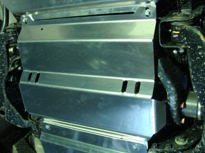 Защита радиатора ТСС алюминий 4 мм для Mitsubishi L200/Pajero Sport 2013-2019