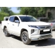 Защита переднего бампера двойная d-76+60 Технотек для Mitsubishi L200 2019 – н.в.