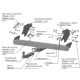 Фаркоп для Mitsubishi L200 2015-2023 (кроме Long) съемное крепление шара под американский квадрат