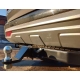 Фаркоп с хромированной накладкой для Mitsubishi Pajero Sport III рестайлинг 2021-н.в. съемное крепление шара под американский квадрат