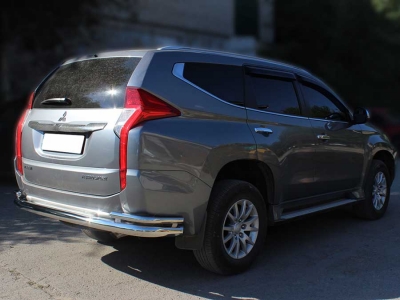 Защита заднего бампера "Волна" d-76+43 для Mitsubishi Pajero Sport 2021 – н.в.