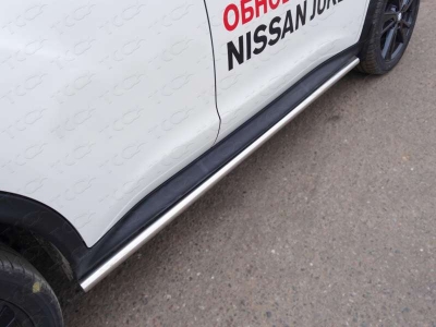 Пороги труба 42 мм ТСС для Nissan Juke 2014-2018