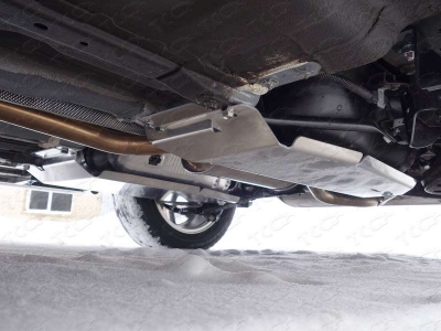 Защита бака правая ТСС алюминий 4 мм для Nissan X-Trail/Qashqai 2015-2018