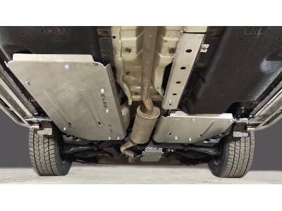 Защита бака (алюминий) 4мм 2 шт для Nissan X-Trail 2021 — н.в.  ZKTCC00682