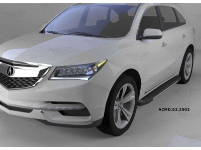 Пороги алюминиевые Onyx для Acura MDX 2013-2021