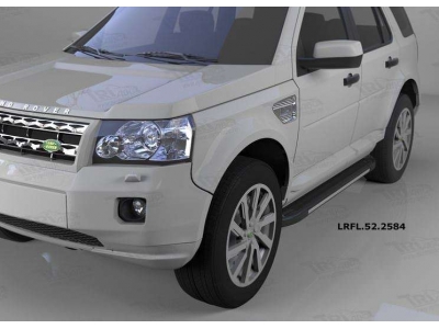 Пороги алюминиевые Onyx для Land Rover Freelander 2 2006-2014