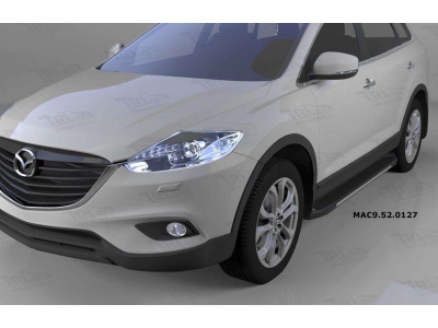 Пороги алюминиевые Onyx на Mazda CX-9 № MAC9.52.0127