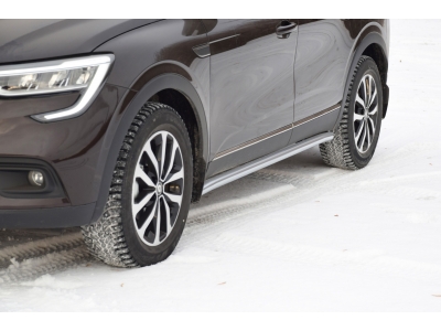 Защита порогов вогнутая d=51 мм ИСКРА (ППК) для Renault Arkana 2019-2022