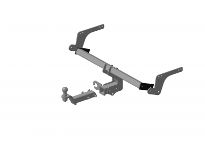 Фаркоп для Renault Duster 2011-2015, 2015-2021, 2021-2022, Nissan Terrano 2014-2022 съемное крепление шара под американский квадрат