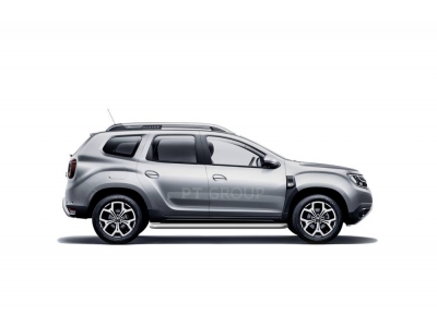 Защита порогов с алюм. площадкой d=51 мм ИСКРА (ППК) для Renault Duster 2021-2022