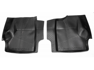 Коврики салона Rezkon Premium резиновые на передний ряд сидений для ГАЗ Газель № 1040005600