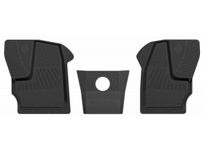 Коврики салона Rezkon резиновые на передний ряд сидений для ГАЗ Next № 1040010100
