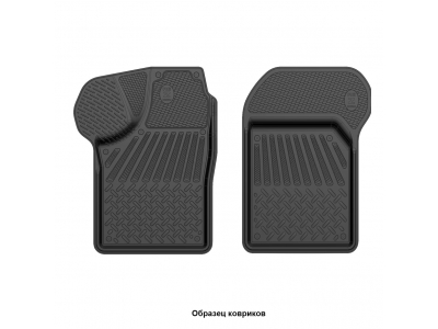 Коврики салона Rezkon резиновые передние 2 штуки для Ford Mondeo 2015-2021