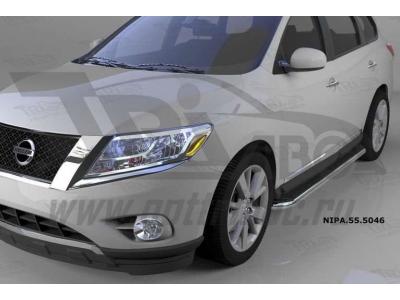 Пороги алюминиевые Ring на Nissan Pathfinder № NIPA.55.5046