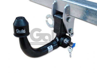 Фаркоп оцинкованный для Volkswagen Tiguan 2007-2016, 2016-2024, Audi Q3 2011-2018, Seat Tarraco 2018-н.в. вертикальное быстросъемное крепление шара с ключом