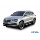 Порог-площадка "BMW-Style" D180AL + комплект крепежа для Skoda Karoq 2020-н.в., Volkswagen Taos 2021-н.в.