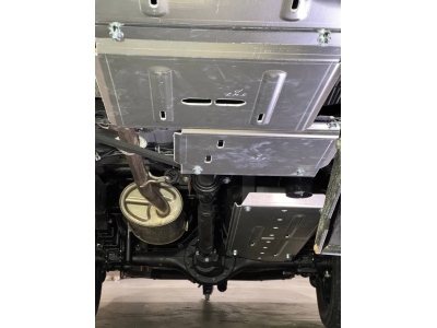Защита бака (алюминий) 4мм для JAC T8 Pro 2020-н.в., Sollers ST6 2023-н.в., ST8 2.0TD 2025-н.в. (дизель) 4WD МКПП