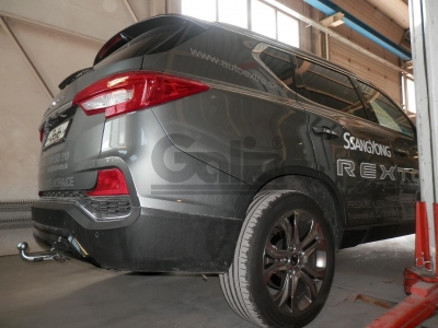 Фаркоп оцинкованный GALIA, тип шара: C (горизонтальный съемный) для Ssang Yong Rexton, в т.ч. дизель 2017-н.в.