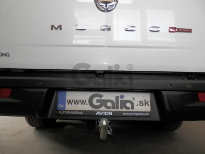 Фаркоп оцинкованный для SsangYong Musso Grand 2019-н.в., SsangYong Rexton Sports Khan 2019-н.в. условно-съемное крепление шара