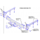 Фаркоп для Subaru Outback 2003-2009 крепление шара на двух болтах