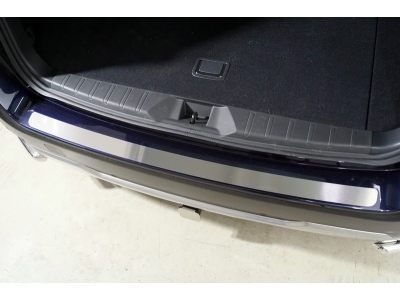 Накладка на задний бампер (лист шлифованный) для Subaru Outback VI Рестайлинг 2022 – н.в. SUBOUT21-06