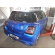 Фаркоп оцинкованный для Suzuki Swift хетчбек 3/5 дверей (не для 4WD) 2017- н.в. (шар перекрывает противотуманную фару) условно-съемное крепление шара