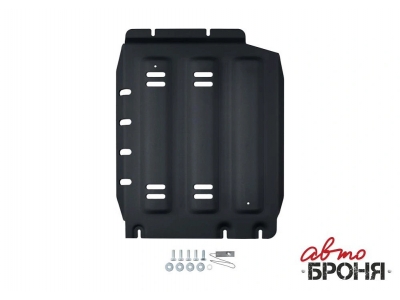 Защита КПП+ комплект крепежа, АвтоБРОНЯ, Сталь для Tank 300,  V-2.0, АКПП, полный, 2023-н.в.; Tank 500, V-3.0, АКПП, 4WD, 2023-н.в.
