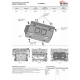 Защита радиатора + комплект метизов, АвтоБРОНЯ, Сталь для Tank 300, V-2.0, АКПП, полный, 2023-н.в.;Tank 500, V-3.0, V-2.0, АКПП, 4WD, 2023-н.в.