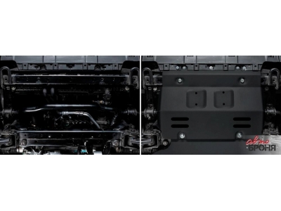 Защита радиатора + комплект метизов, АвтоБРОНЯ, Сталь для Tank 300, V-2.0, АКПП, полный, 2023-н.в.;Tank 500, V-3.0, V-2.0, АКПП, 4WD, 2023-н.в.