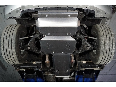 Защиты комплект (алюминий) 4мм (радиатора, переднего моста, КПП, раздаточной коробки) для Tank 500 V6 4WD 2023 ZKTCC00625K