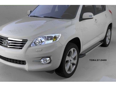 Пороги алюминиевые Topaz для Toyota RAV4 2006-2013