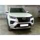 Защита переднего бампера двойная d-76+60 для Toyota Fortuner 2020-н.в.