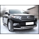 Пороги с листом d-43 для Toyota Highlander 2010-2013