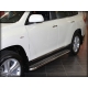 Пороги с листом d-53 для Toyota Highlander 2010-2013