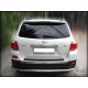 Защита заднего бампера полноразмерная d-60 для Toyota Highlander 2010-2013