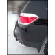 Защита заднего бампера радиусная двойная d-60+53 для Toyota Highlander 2010-2013